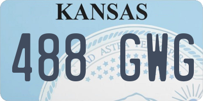 KS license plate 488GWG