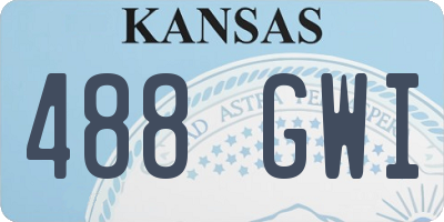 KS license plate 488GWI
