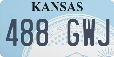 KS license plate 488GWJ
