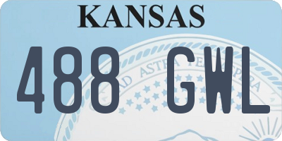 KS license plate 488GWL