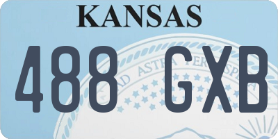KS license plate 488GXB