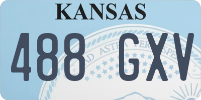 KS license plate 488GXV