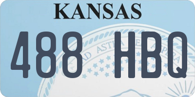 KS license plate 488HBQ