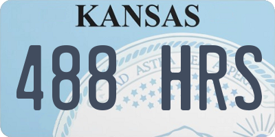 KS license plate 488HRS