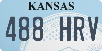 KS license plate 488HRV