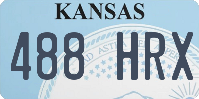 KS license plate 488HRX