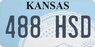 KS license plate 488HSD