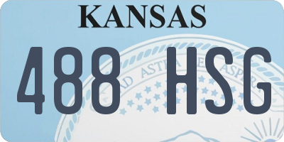 KS license plate 488HSG