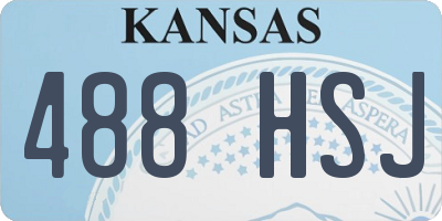 KS license plate 488HSJ
