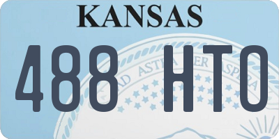 KS license plate 488HTO