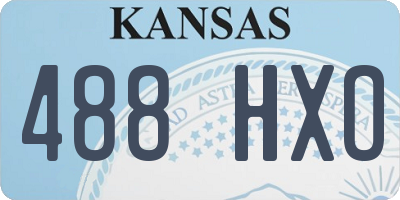 KS license plate 488HXO