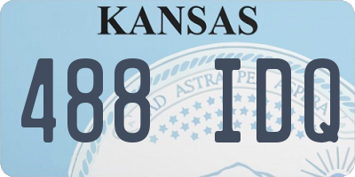 KS license plate 488IDQ