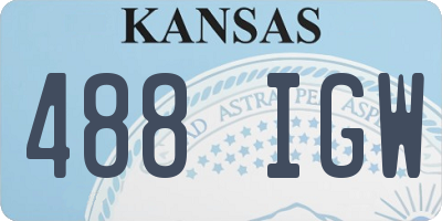 KS license plate 488IGW