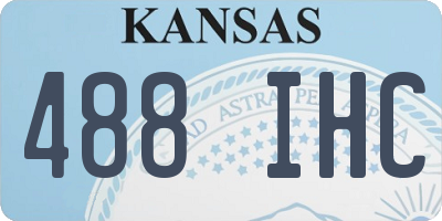 KS license plate 488IHC