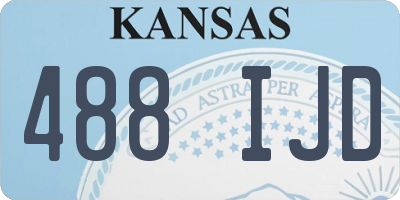KS license plate 488IJD