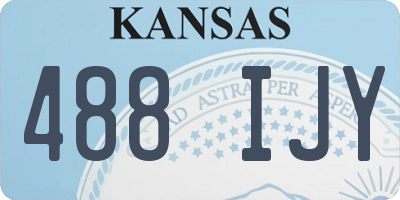 KS license plate 488IJY