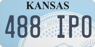 KS license plate 488IPO