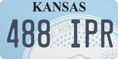 KS license plate 488IPR