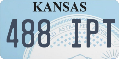 KS license plate 488IPT