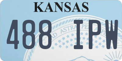 KS license plate 488IPW