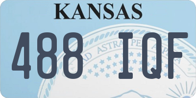 KS license plate 488IQF