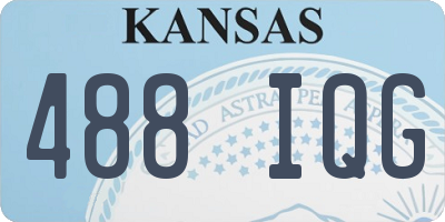 KS license plate 488IQG