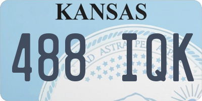 KS license plate 488IQK