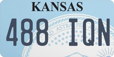 KS license plate 488IQN