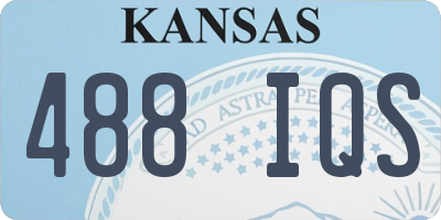 KS license plate 488IQS