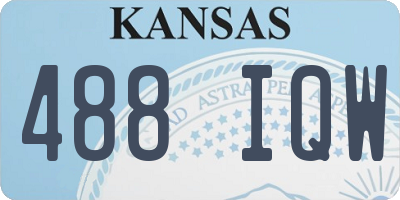 KS license plate 488IQW