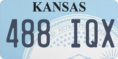 KS license plate 488IQX