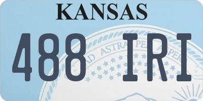 KS license plate 488IRI