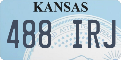 KS license plate 488IRJ