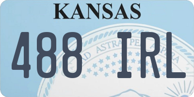 KS license plate 488IRL