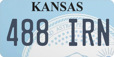 KS license plate 488IRN