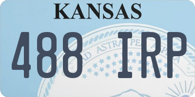 KS license plate 488IRP