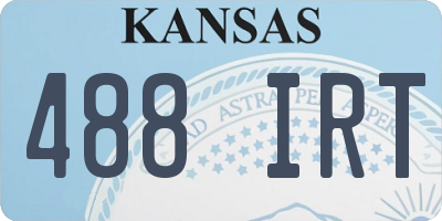 KS license plate 488IRT