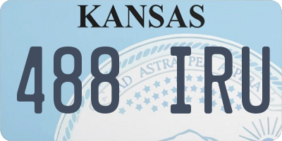 KS license plate 488IRU
