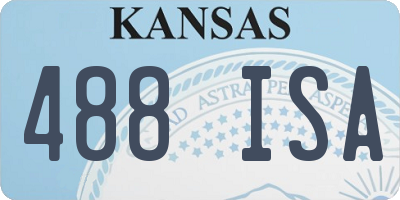 KS license plate 488ISA