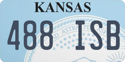 KS license plate 488ISB
