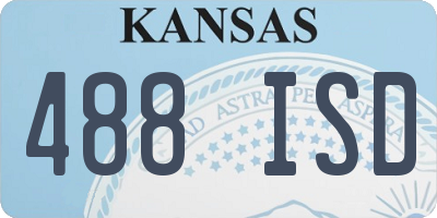 KS license plate 488ISD