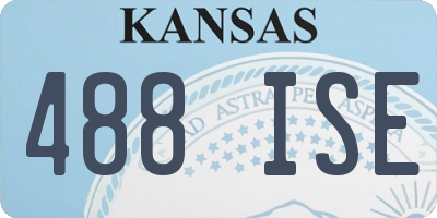KS license plate 488ISE