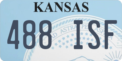 KS license plate 488ISF