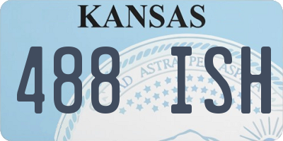 KS license plate 488ISH