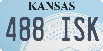 KS license plate 488ISK