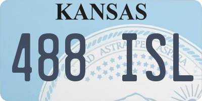 KS license plate 488ISL