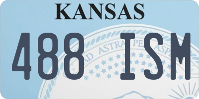 KS license plate 488ISM