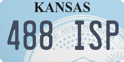 KS license plate 488ISP