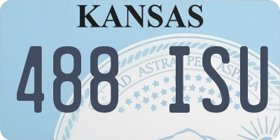 KS license plate 488ISU