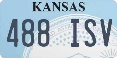 KS license plate 488ISV
